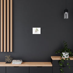 Cat in a Planter Canvas Print — Minimal Plant Lover Wall Art